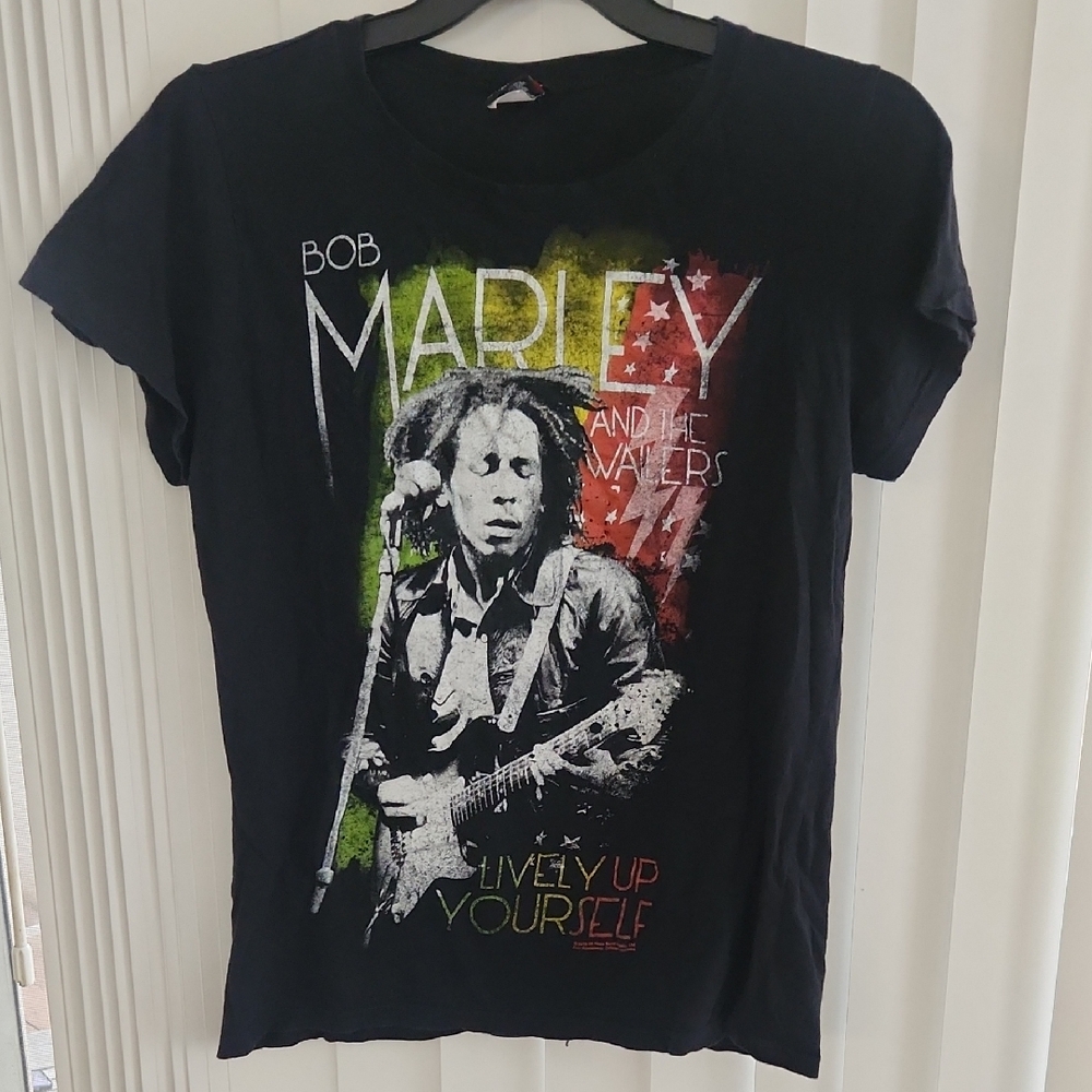Zion Rootswear Black Bob Marley Graphic Tee